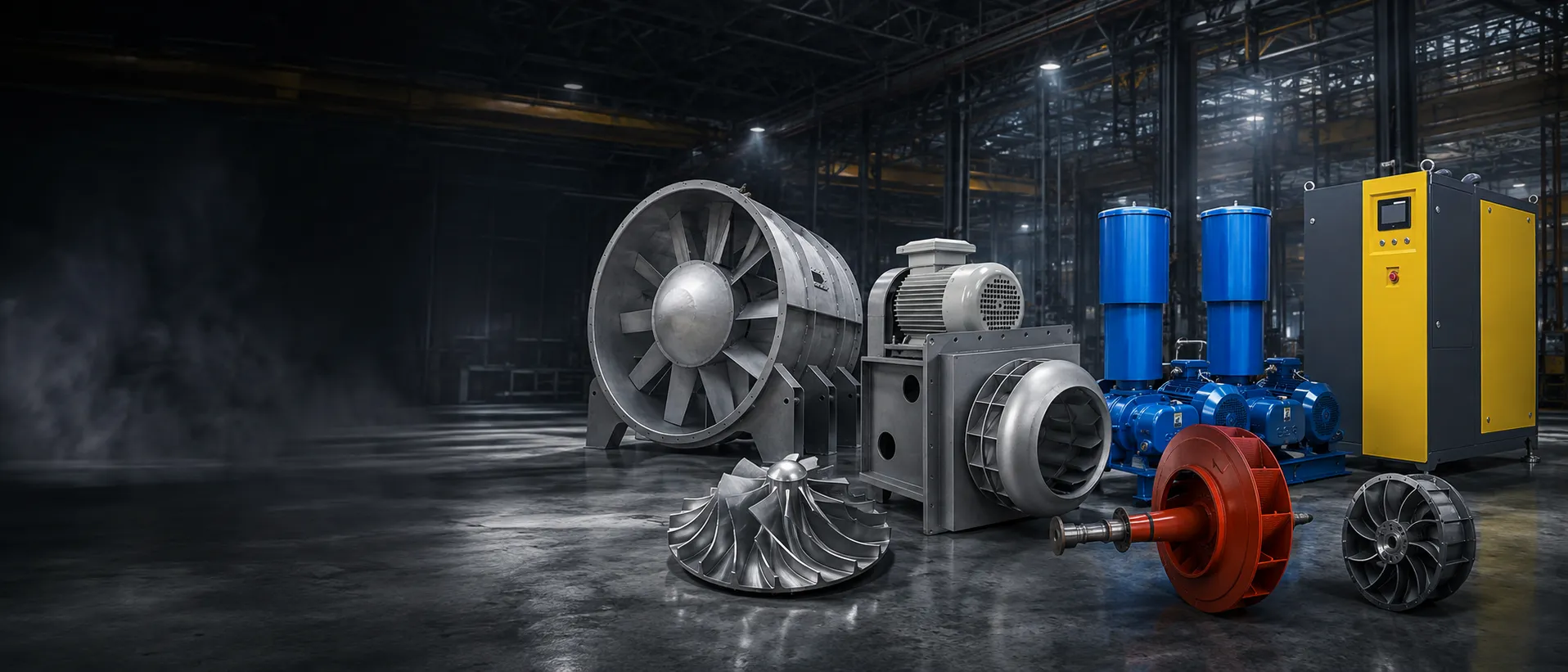 Industrial fans and blowers product range